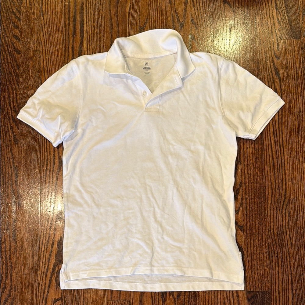 Gap Kids Boys XXL White Polo Shirt